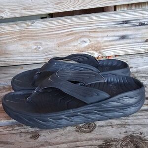 Hoka One One Black Flip-Flops